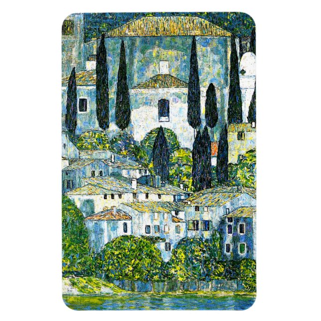Klimt - Church in Cassone Magnet (Vertical)