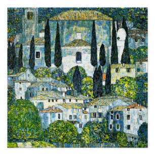 Klimt - Church in Cassone Poster