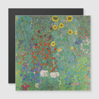 Klimt - Country Garden, Sunflowers Magnetic Card