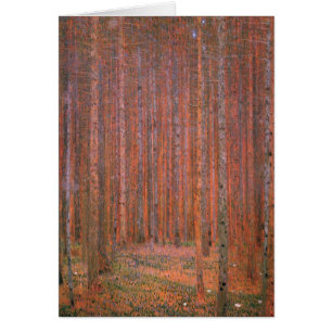 Klimt - Fir Forest I, painting by Gustav Klimt
