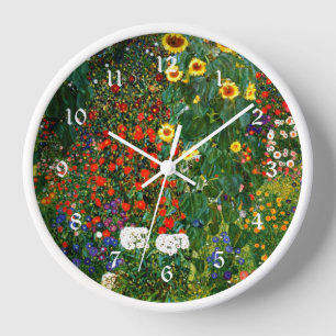 Klimt - Flower Garden Clock