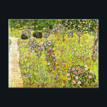 Klimt - Fruit Garden with Roses, Gustav Klimt art Postcard<br><div class="desc">Gustav Klimt painting,  Fruit Garden with Roses,  postcard.</div>