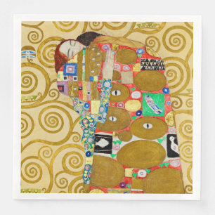 Klimt Fulfilment Mosaic: Vintage Stoclet Frieze Napkin