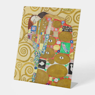 Klimt Fulfilment Mosaic: Vintage Stoclet Frieze Pedestal Sign