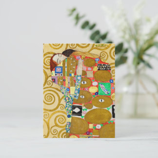 Klimt Fulfilment Mosaic: Vintage Stoclet Frieze Postcard