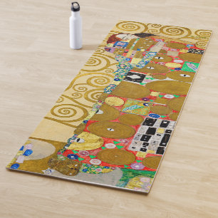 Klimt Fulfilment Mosaic: Vintage Stoclet Frieze Yoga Mat