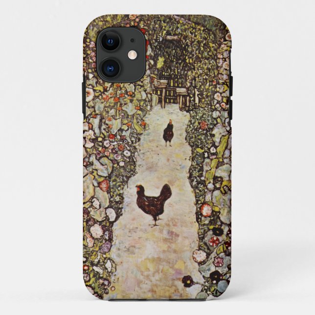 Klimt Garden With Roosters iPhone 5 Case (Back)