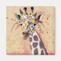 Klimt Giraffe | Adorned In Flowers