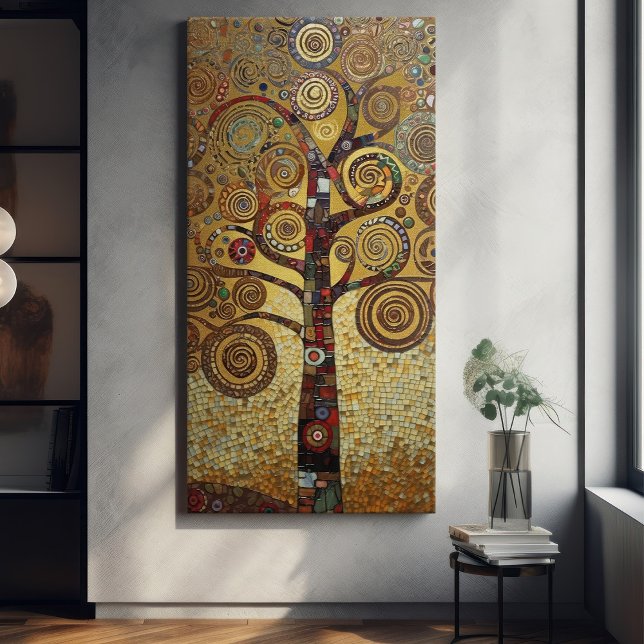 Klimt Golden Tree of Life Abstract Art Nouveau Canvas Print (Creator Uploaded)