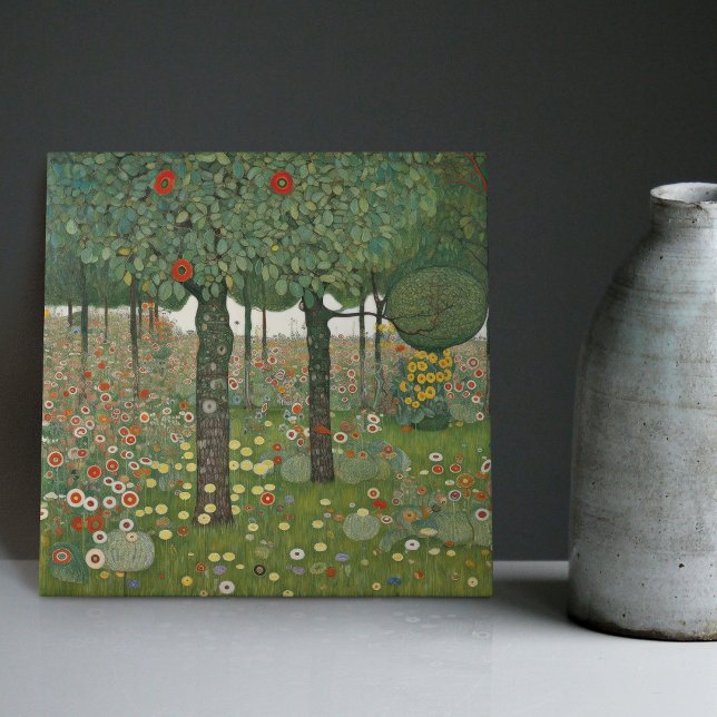 Klimt Golden Tree of Life Abstract Art Nouveau Cer Tile (Creator Uploaded)