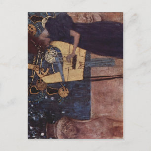 Klimt, Gustav Die Musik 1895 Technique ?l auf Lein Postcard