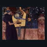 Klimt Gustav The Music Poster<br><div class="desc">Klimt 1862-1918,  Gustav,  Baumgarten bei Wien,  Austria</div>