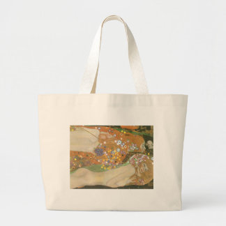 Klimt, Gustav: Wasserschlangen (Freundinnen) II Large Tote Bag