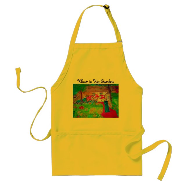 Klimt in His Garden by S Ambrose Standard Apron (Front)