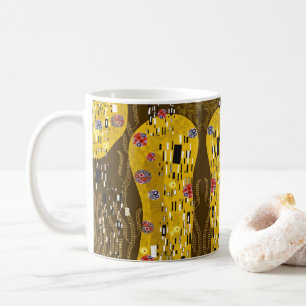 Klimt Inspired Gold Pattern Art Nouveau The Kiss Coffee Mug