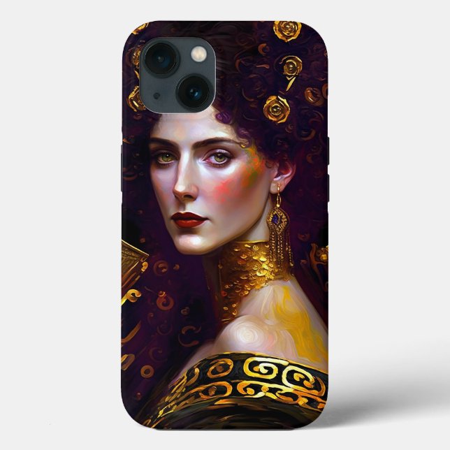 Klimt Inspired Queen Goddess Case-Mate iPhone Case (Back)
