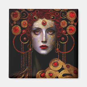 Klimt Inspired Queen Goddess Magnet