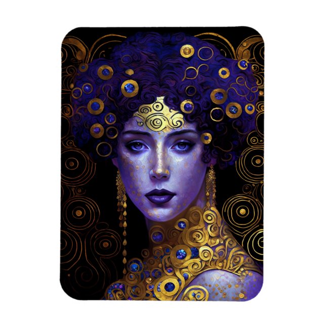 Klimt Inspired Queen Goddess Magnet (Vertical)