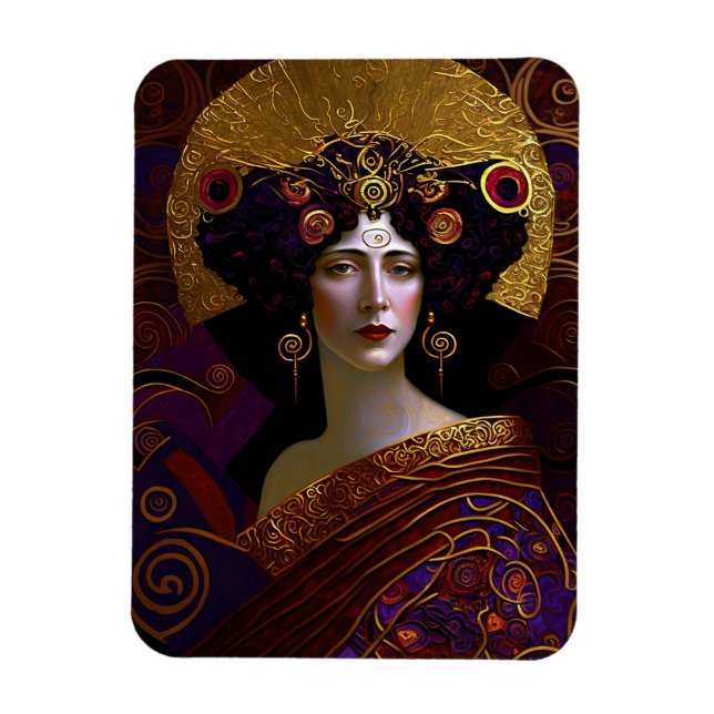 Klimt Inspired Queen Goddess Magnet (Vertical)