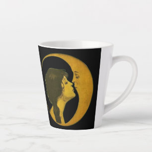 Klimt-Inspired Surreal Collage Latte Mug