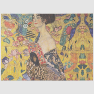 Klimt Lady With Fan Decoupage Paper