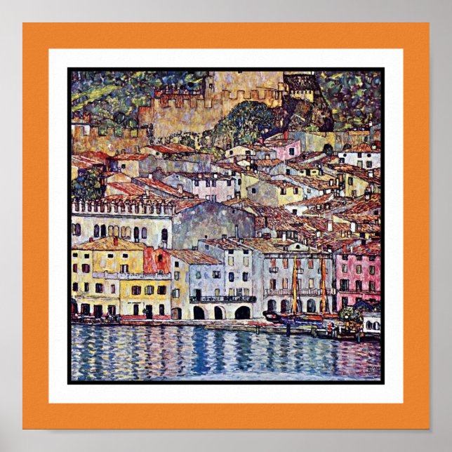 Klimt Malcesine at Lake Garda - Change Frame Poster (Front)