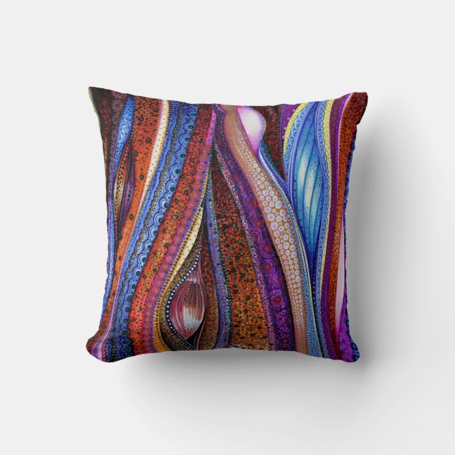 Klimt Meets O'Keeffe Cushion (Front)