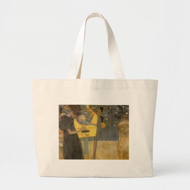 Klimt ~ Music Large Tote Bag (Front)
