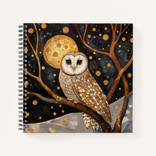 Klimt Owl Notebook/Sketchbook  Notebook
