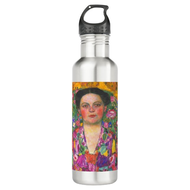 Klimt Portrait of Eugenia Primavesi 710 Ml Water Bottle (Front)