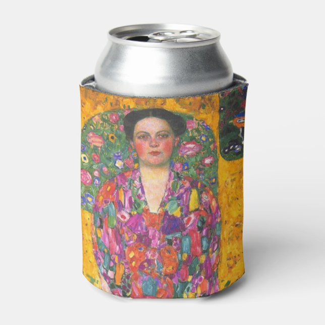 Klimt Portrait of Eugenia Primavesi Can Cooler (Can Front)