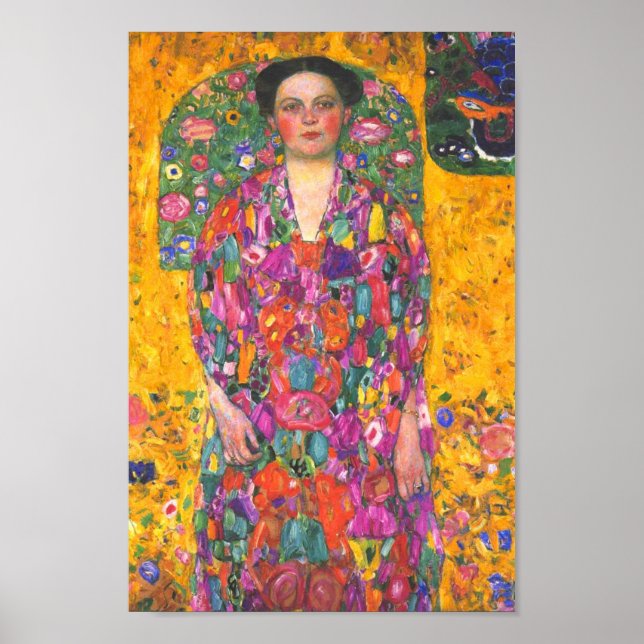 Klimt Portrait of Eugenia Primavesi Poster (Front)