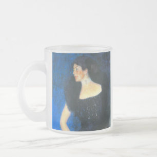 Klimt Portrait of Rose von Rosthorn-Friedmann Frosted Glass Coffee Mug