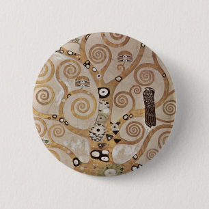 Klimt -  Stocletfries 6 Cm Round Badge