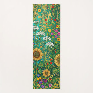 Klimt Sunflower Meadow Yoga Mat