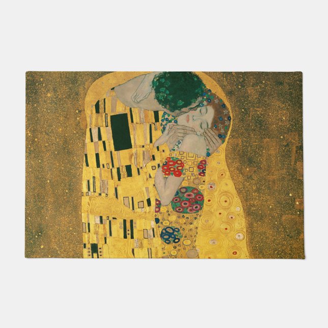 Klimt // The Kiss Painting Doormat (Front)
