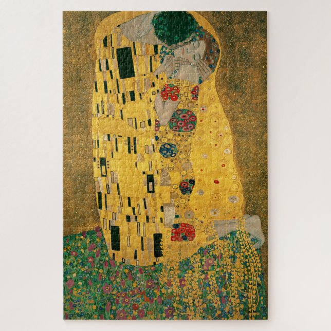 Klimt // The Kiss Painting Jigsaw Puzzle (Vertical)