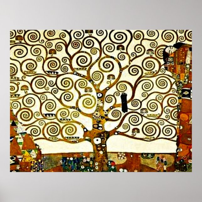Klimt - The Tree of Life, stoclet frieze Poster (Front)