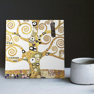 Klimt Tree of Life Art Nouveau Wall Decor Tile