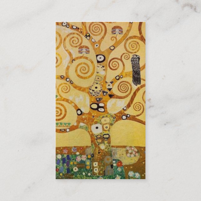 Klimt Tree of Life Business Card (Back)