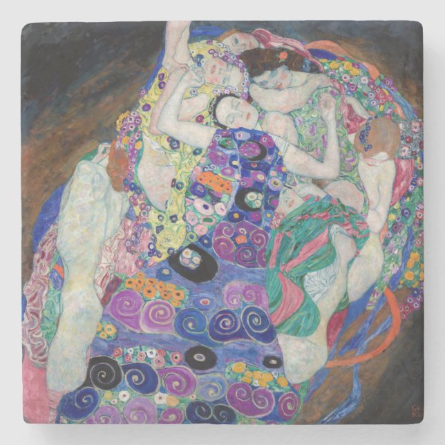 Klimt's 1913 "The Virgin"  Stone Coaster (Front)