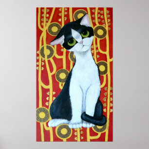Klimt's Cat Poster
