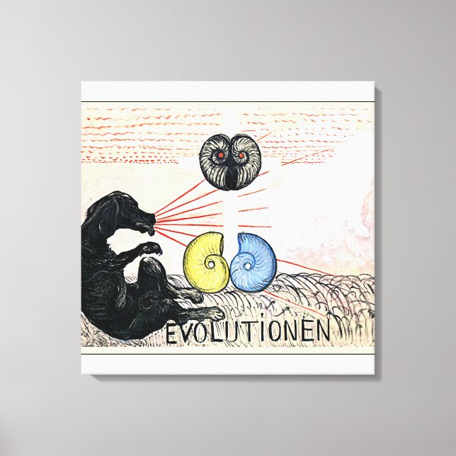 Klint - Evolution No. 5, Group VI, abstract art Canvas Print (Front)