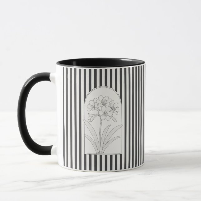 Klivia Elegant Flower Botanical Mug (Left)