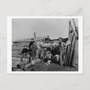 Klondike men after hunting ptarmigan in Nome Postcard