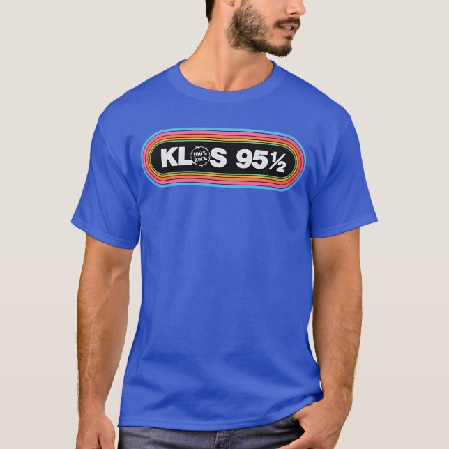 KLOS 9512 100Rock Radio Station friends T-Shirt (Front)
