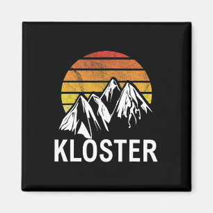 Kloster Swiss Alp Switzerland Ski Resort Snowboard Magnet