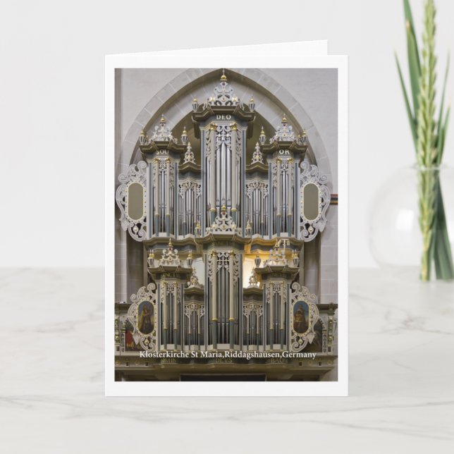 Klosterkirche St Maria organ card (vertical) (Front)