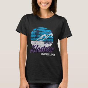 Klosters Swiss Alps Switzerland Ski Resort Snowboa T-Shirt