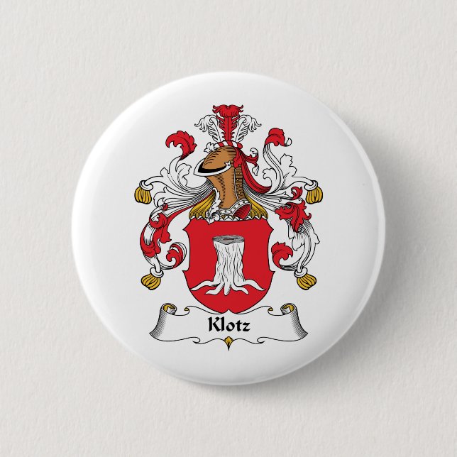 Klotz Family Crest 6 Cm Round Badge (Front)